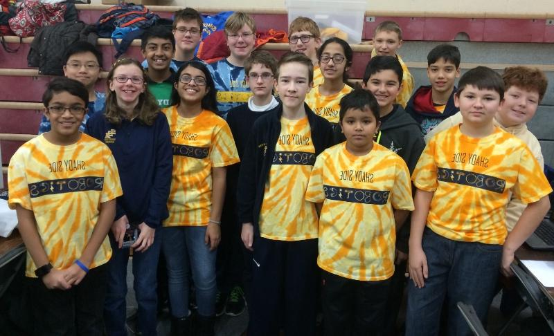 匹兹堡Shady Side学院的中学机器人团队